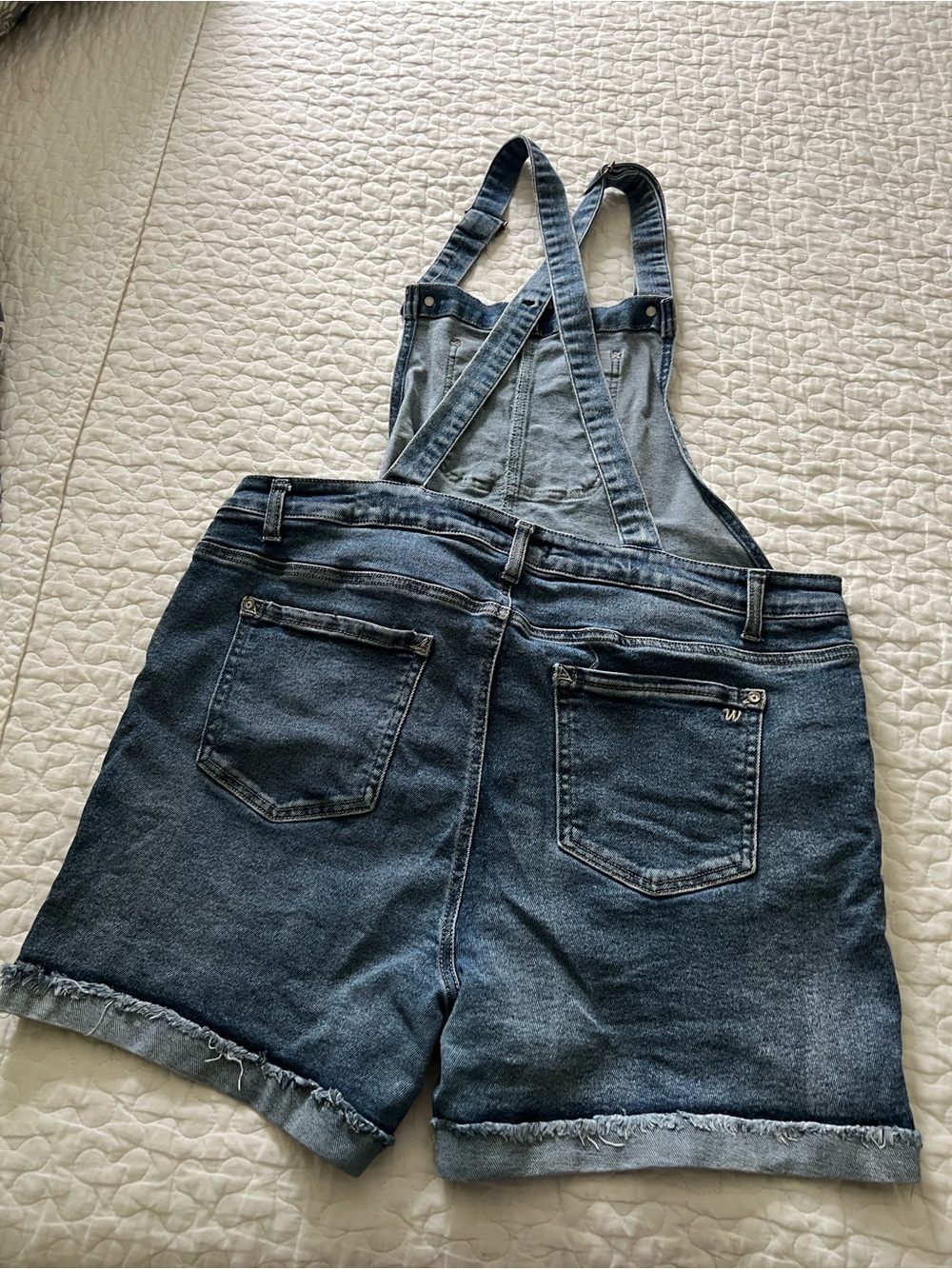 🌻Overalls Wallflower Denim Short Overalls - Blue Wash - Picture 2 of 8